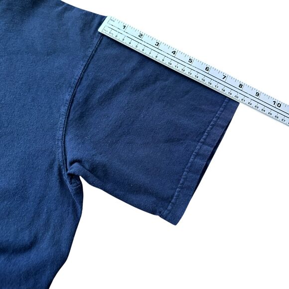 Vintage Body Glove T-Shirt Men’s Medium Navy Blue 100% Cotton Boxy Short Fit 90s - Picture 9 of 10